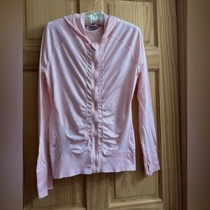 Athleta Lightweight Pink Hooded Jacket